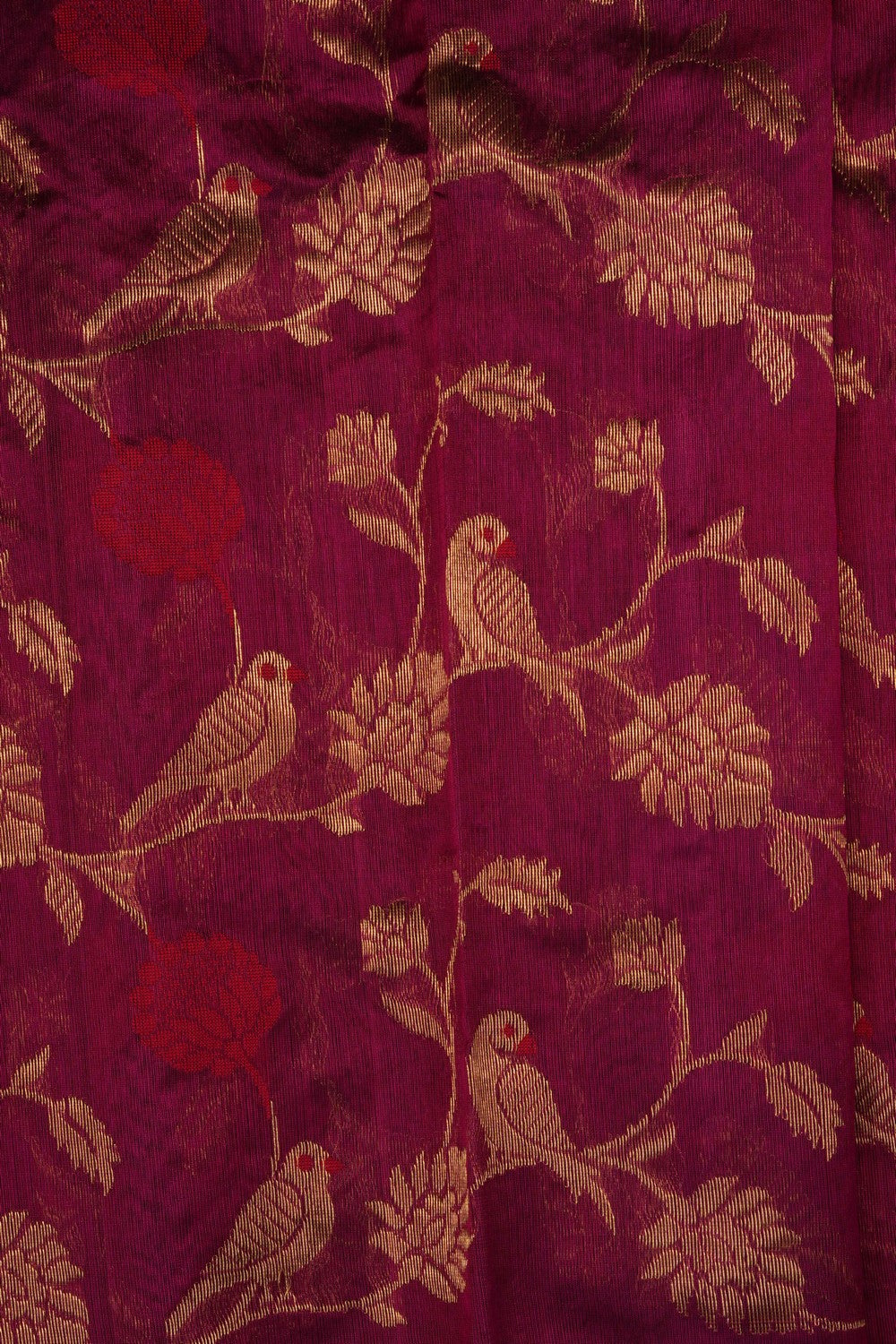 Image of Purple Chanderi Saree