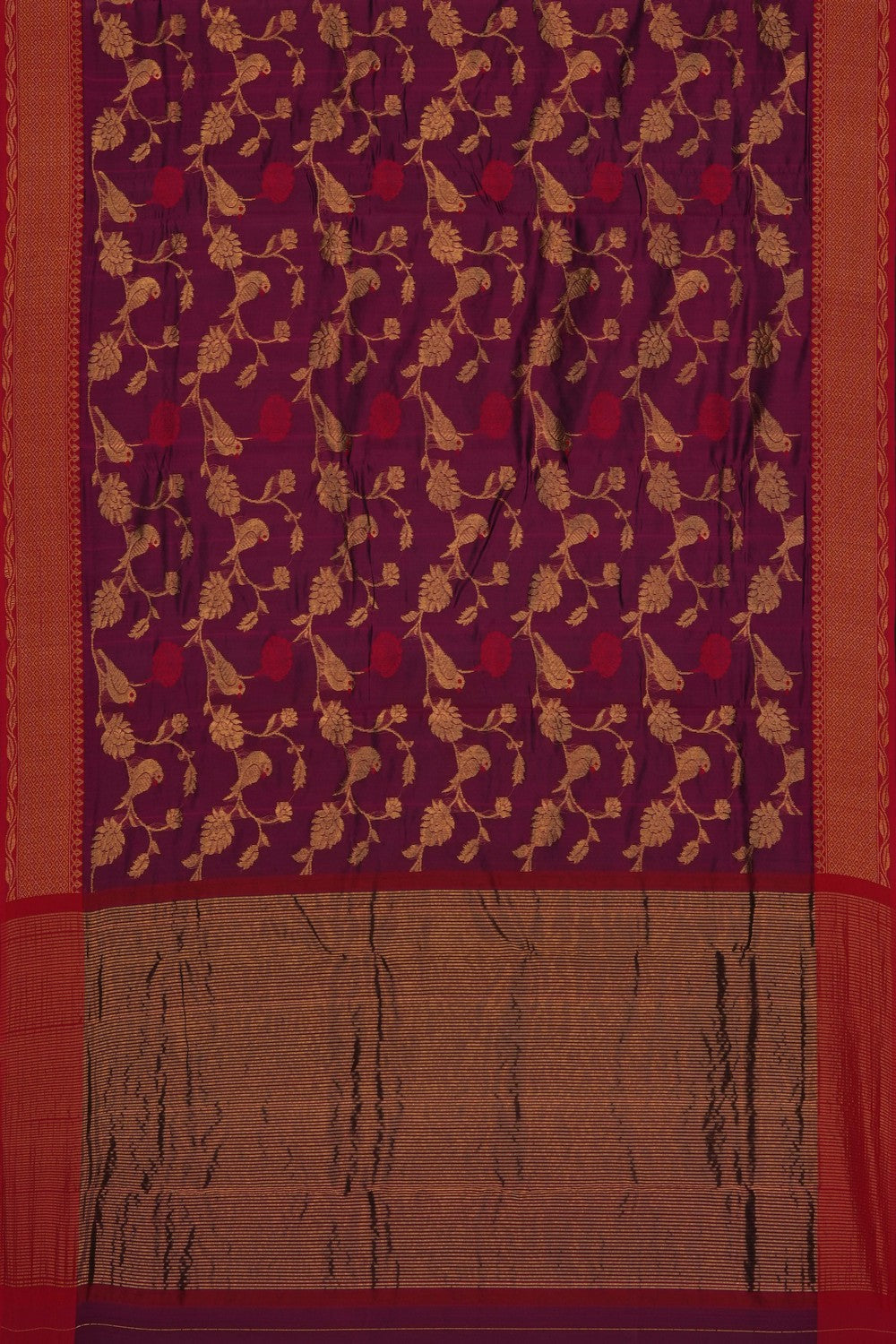 Image of Purple Chanderi Saree