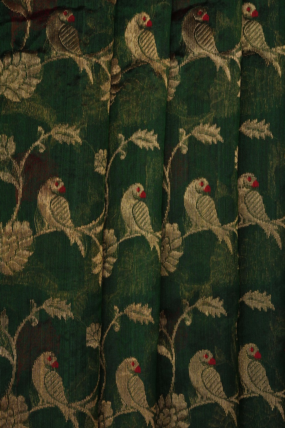 Image of Green Chanderi Saree
