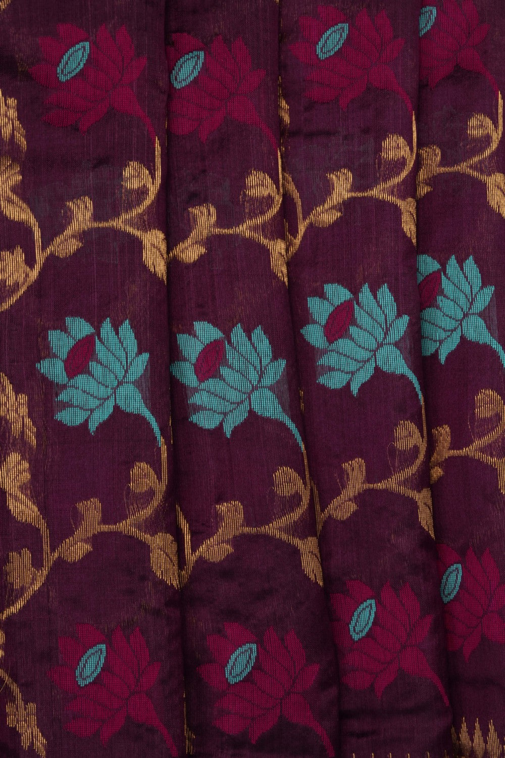 Image of Violet Chanderi Saree