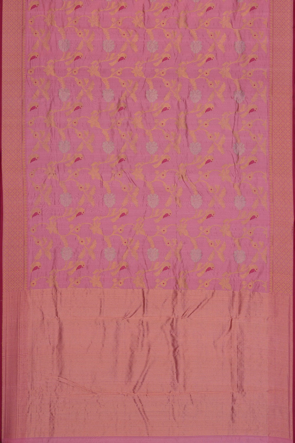 Image of Pink Chanderi Saree