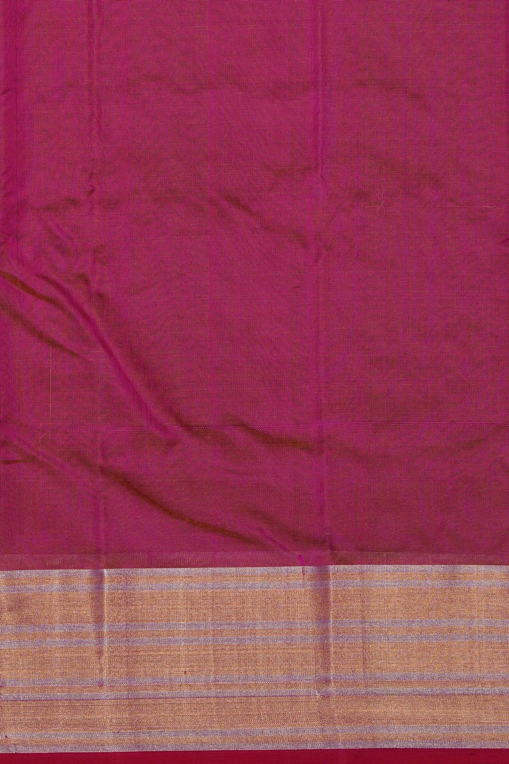 Image of Fuchsia-Pink Chanderi Saree