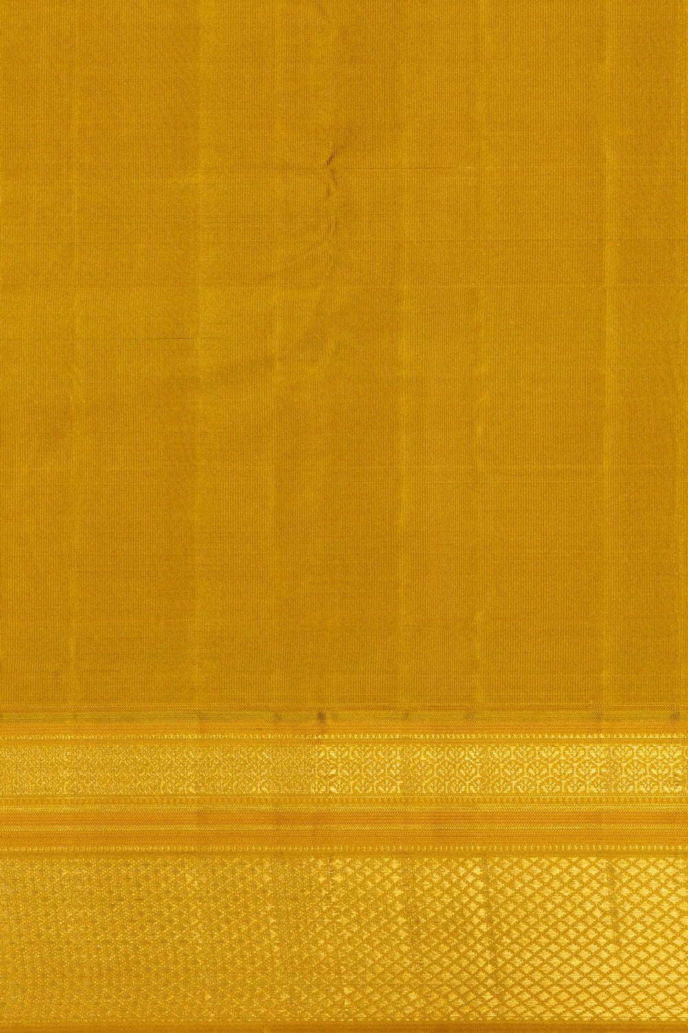Image of Mustard Arani Silk Kattam Saree