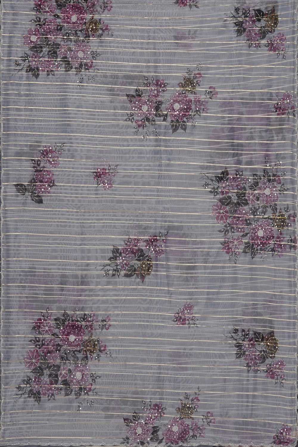 Image of Kora Silk Embroidery Saree
