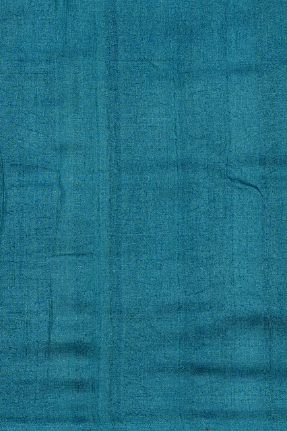 Image of Aqua Green Tussar Silk Embroidery Saree