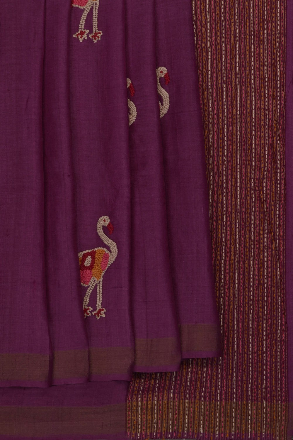 Image of tussar-silk-embroidery-saree-p-18940737