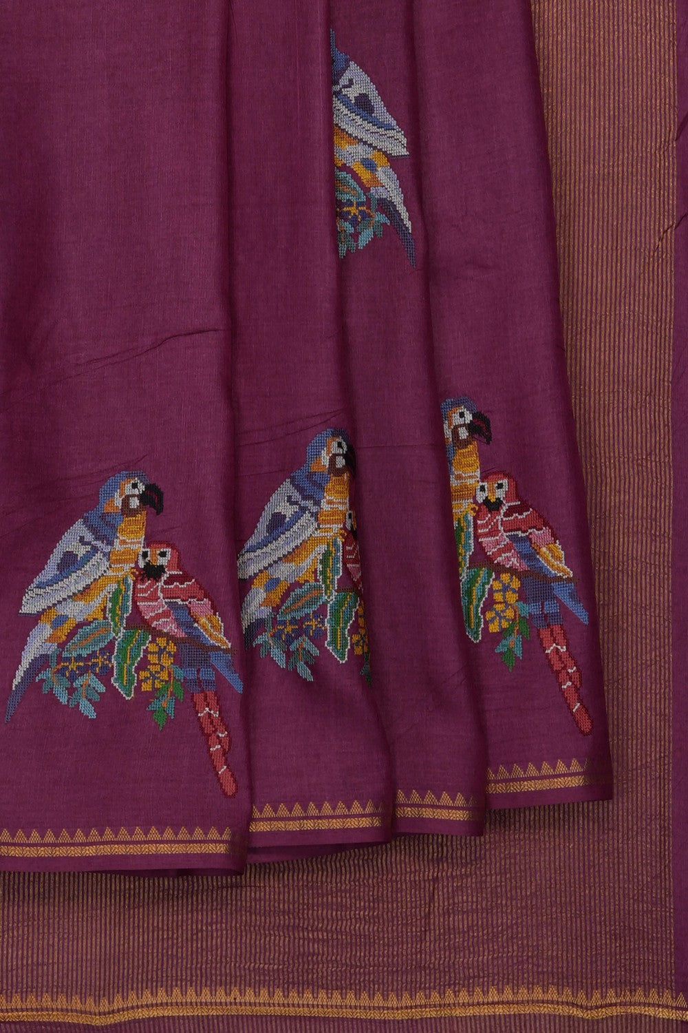 Image of tussar-silk-embroidery-saree-p-18940741