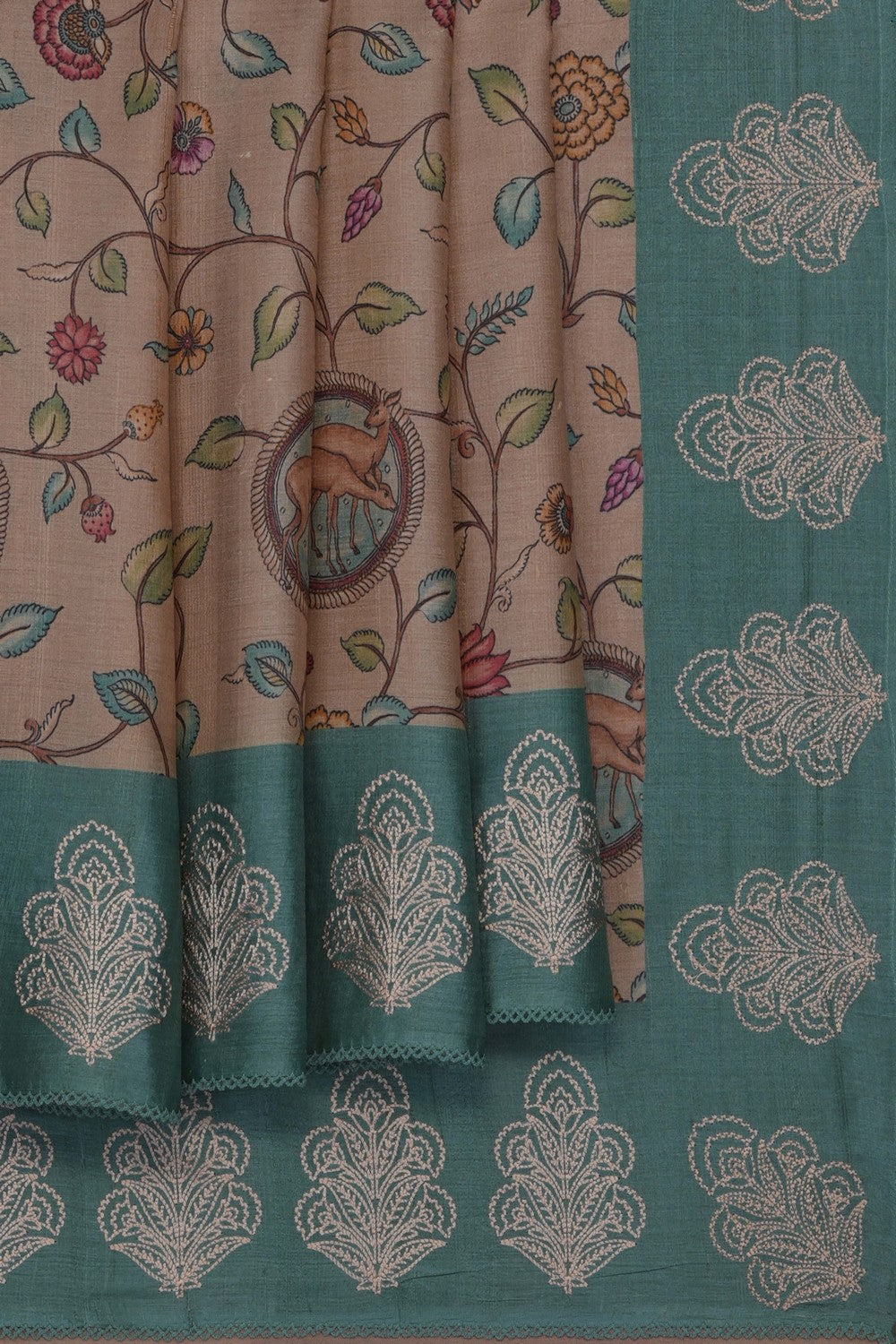 Image of tussar-silk-embroidery-saree-p-18940750