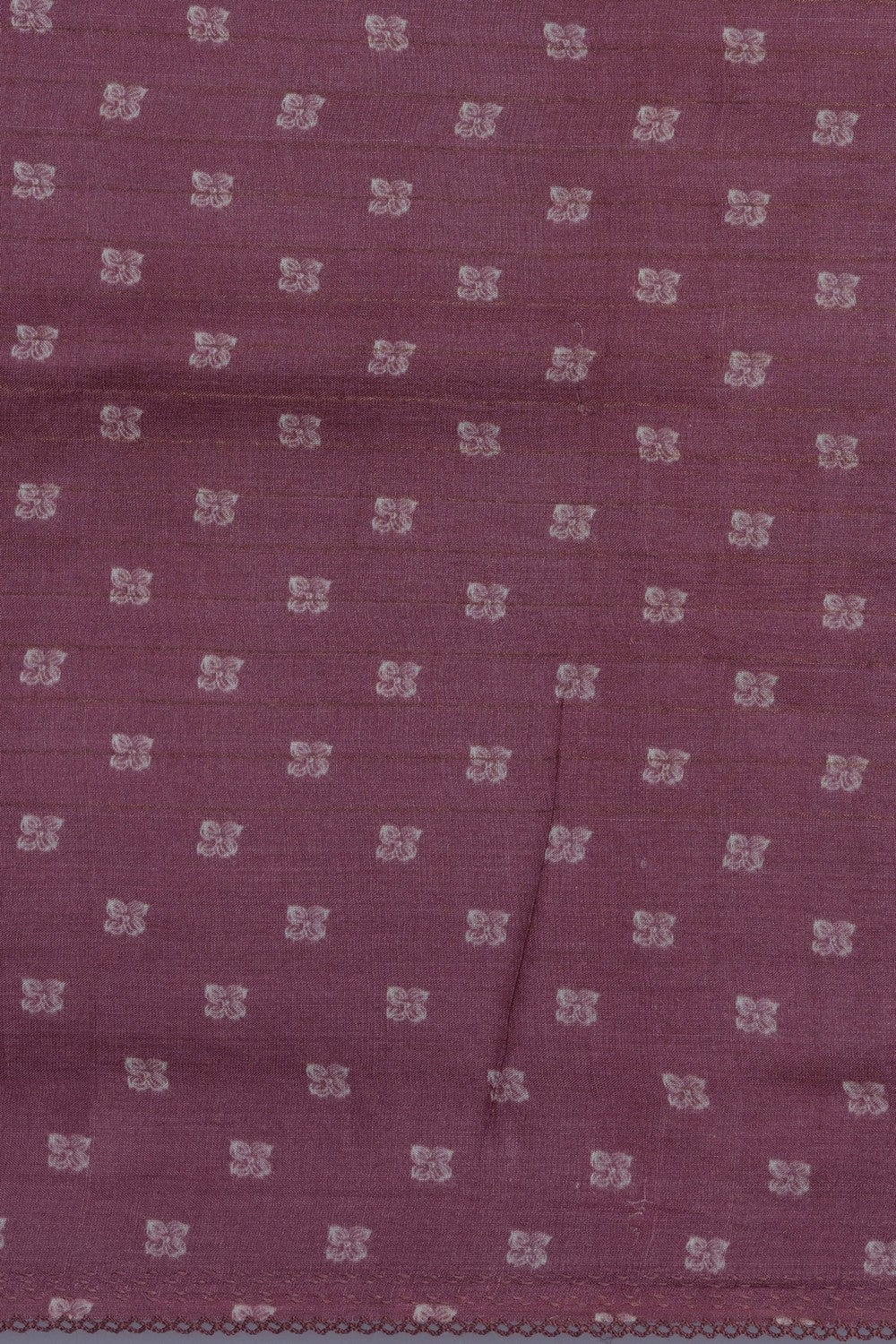 Image of Tussar Silk Embroidery Saree