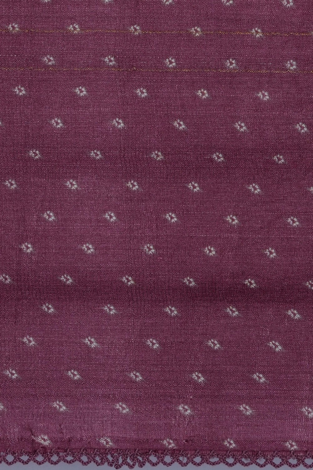 Image of Tussar Silk Embroidery Saree