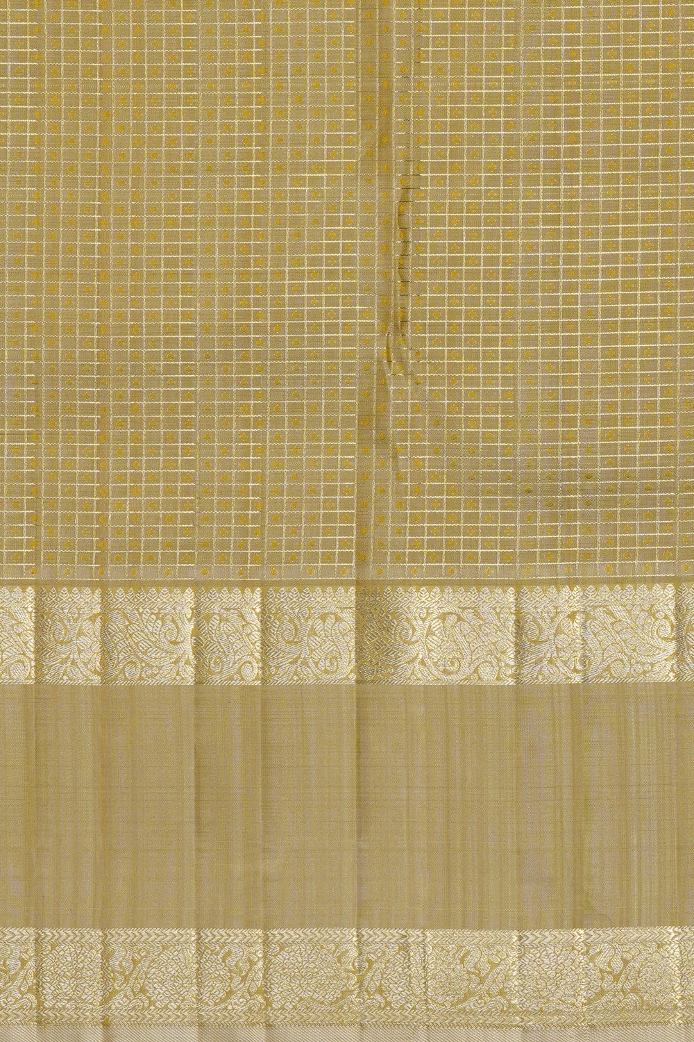 Image of Brown Arani Silk Kattam Saree
