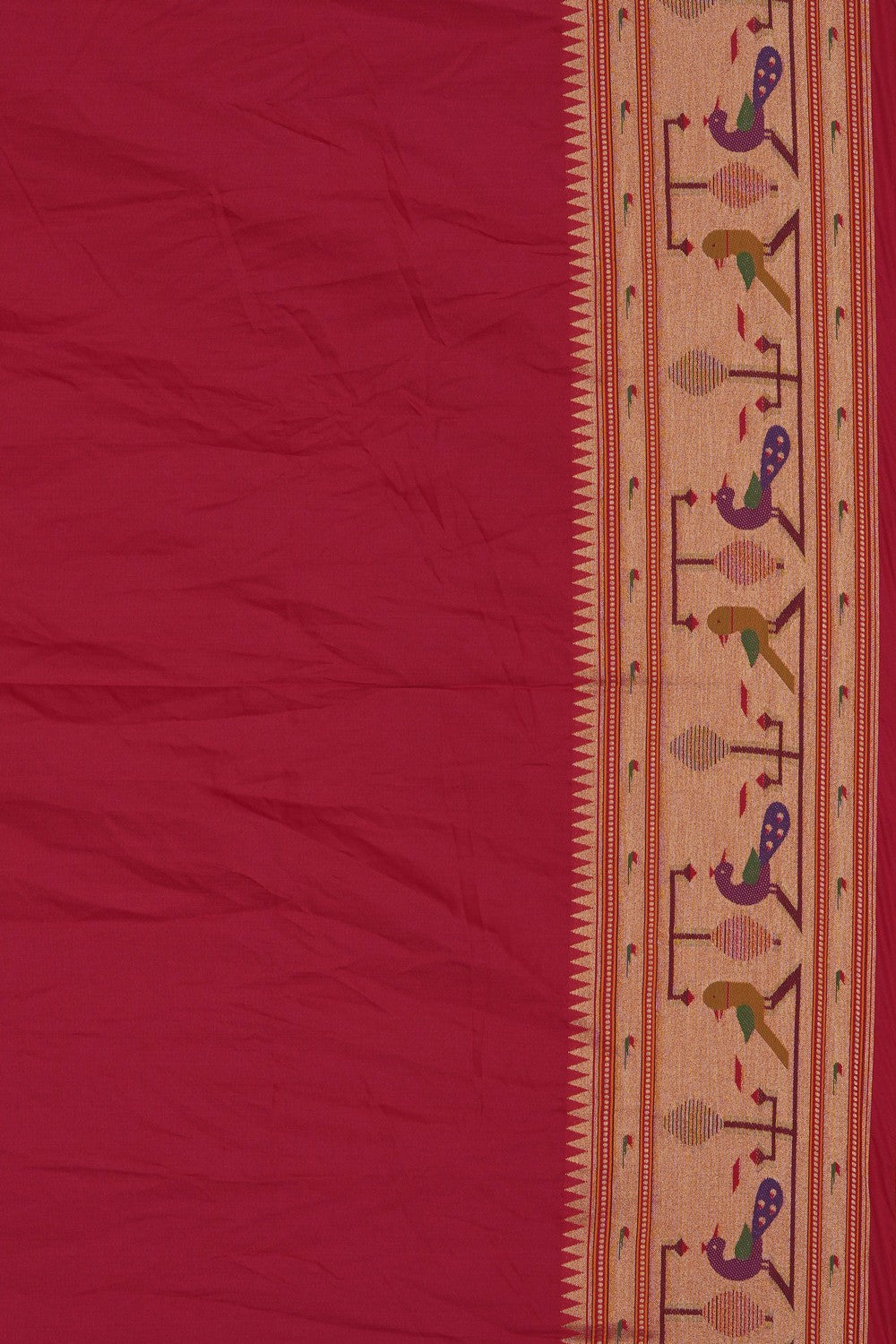 Image of This exquisite Fusion Bandhani Paithani Saree