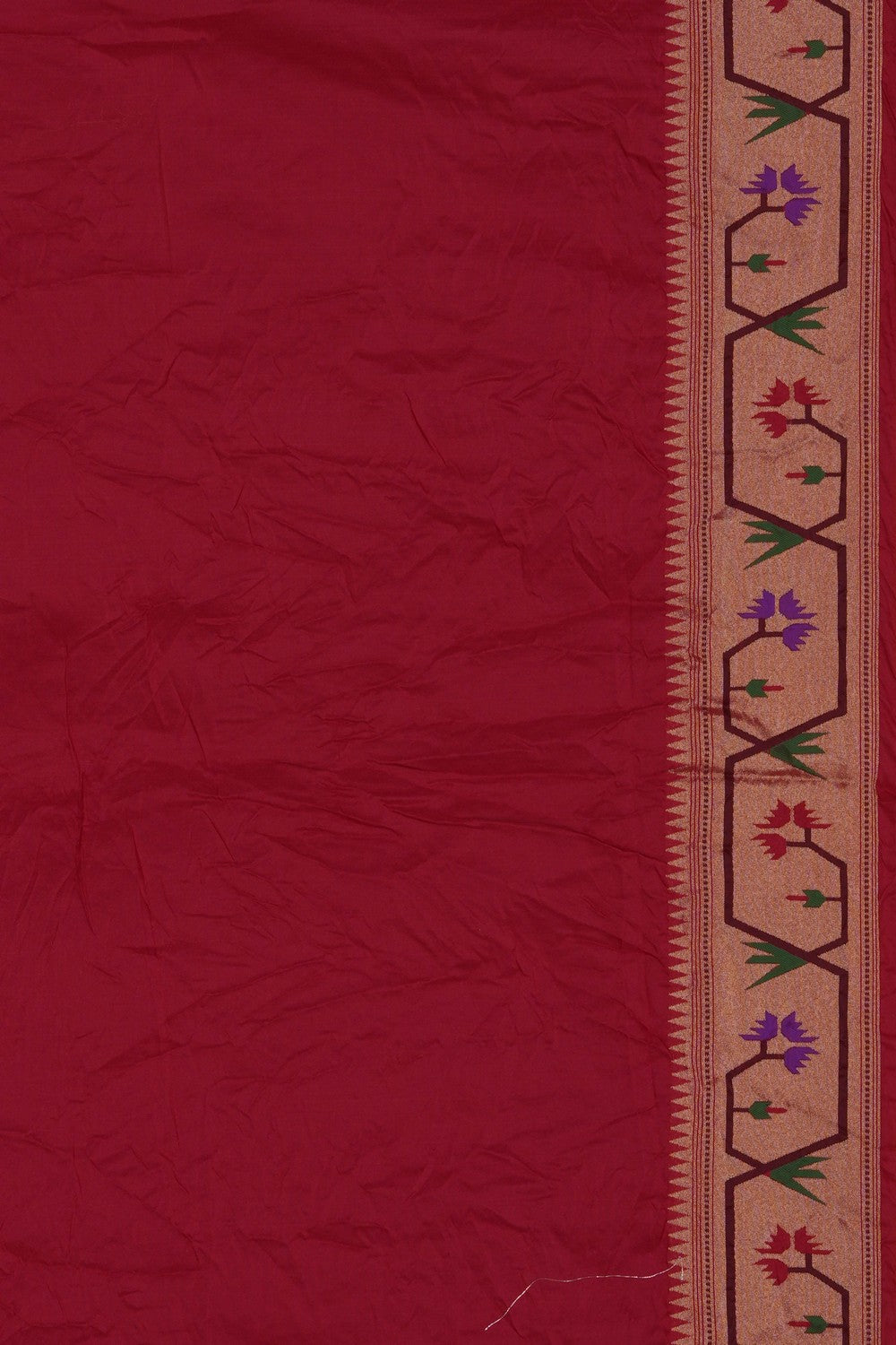 Image of This exquisite Fusion Bandhani Paithani Saree