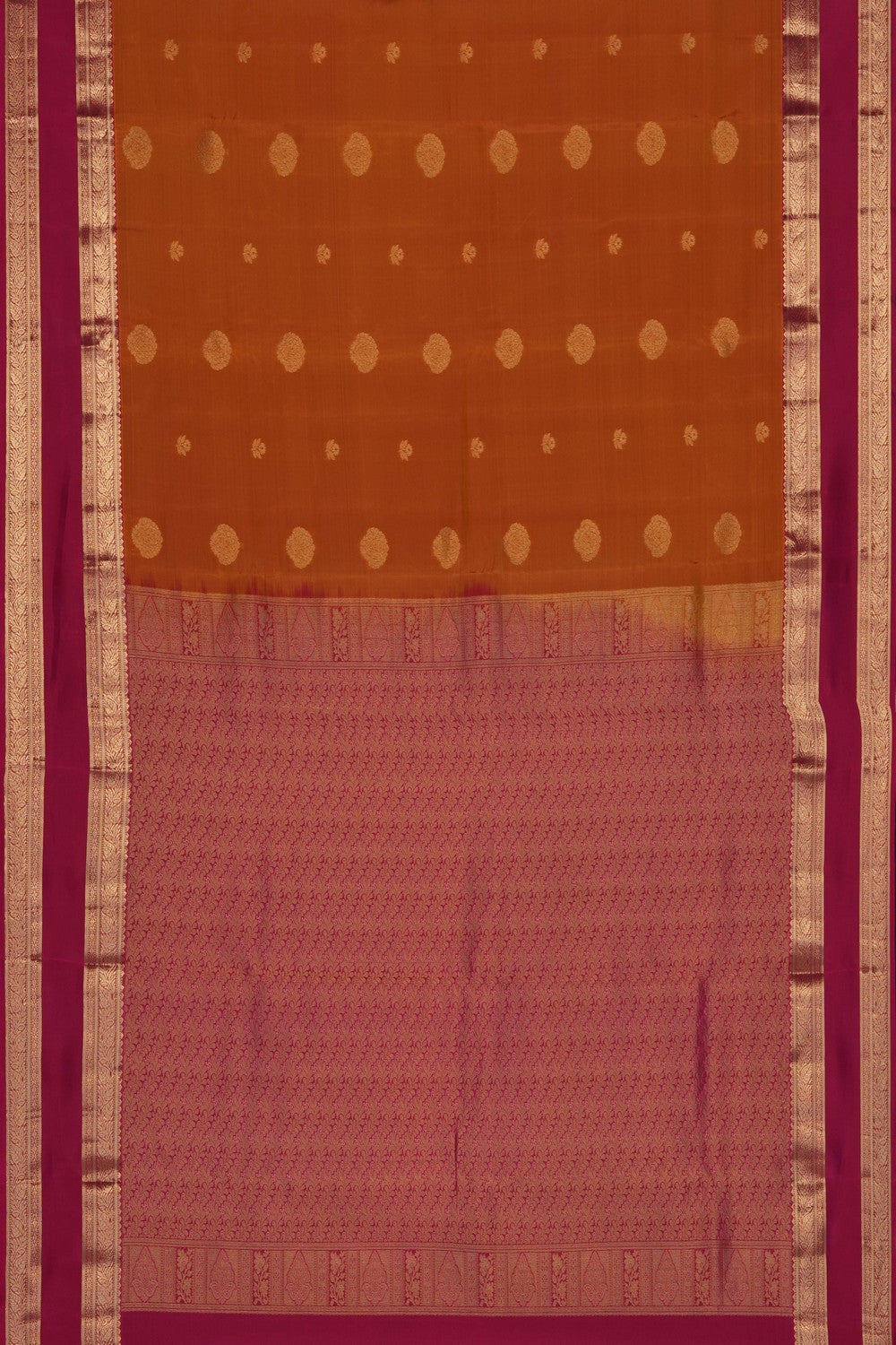 Image of Mustard South Silk Saree