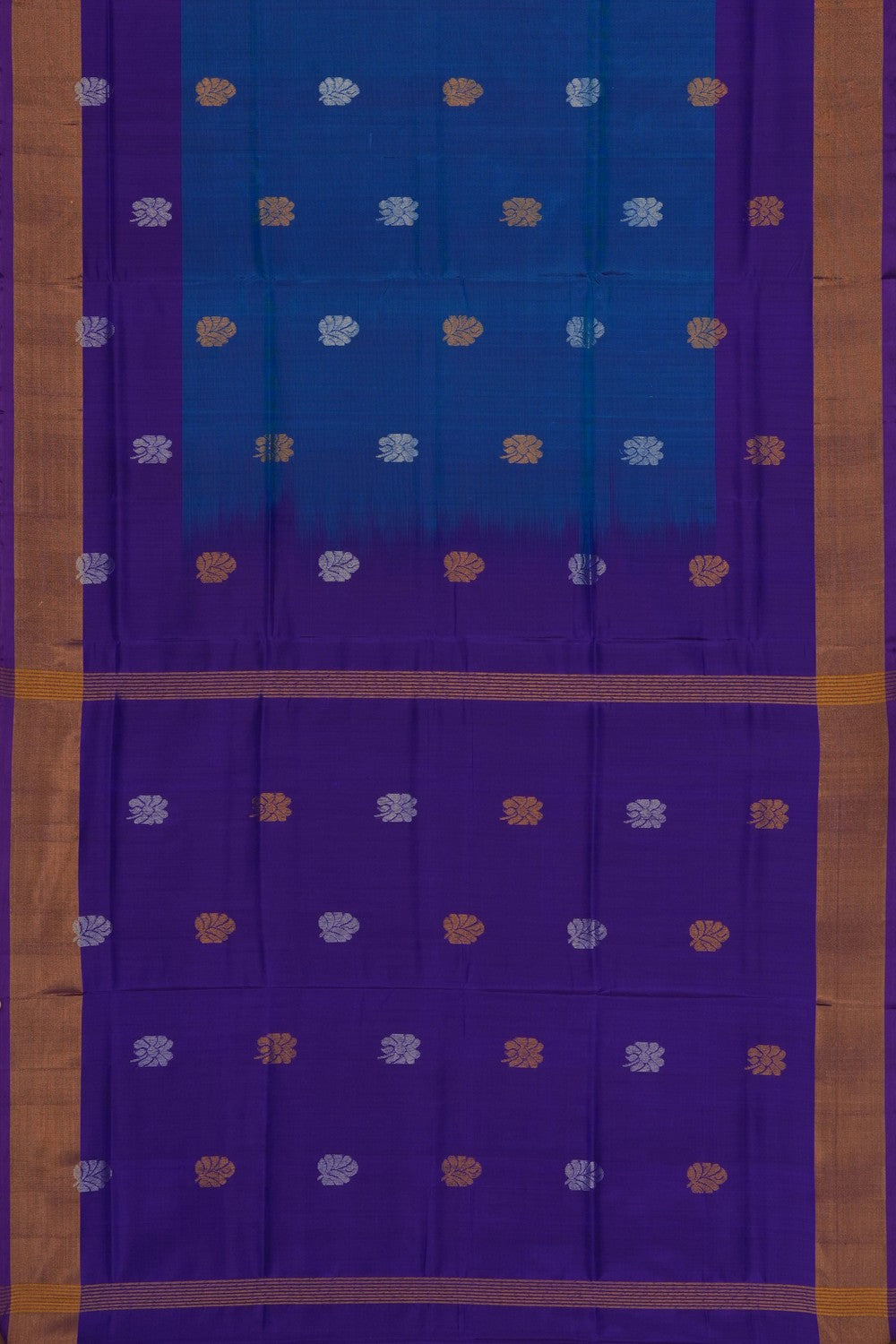 Image of Blue Uppada Silk Saree
