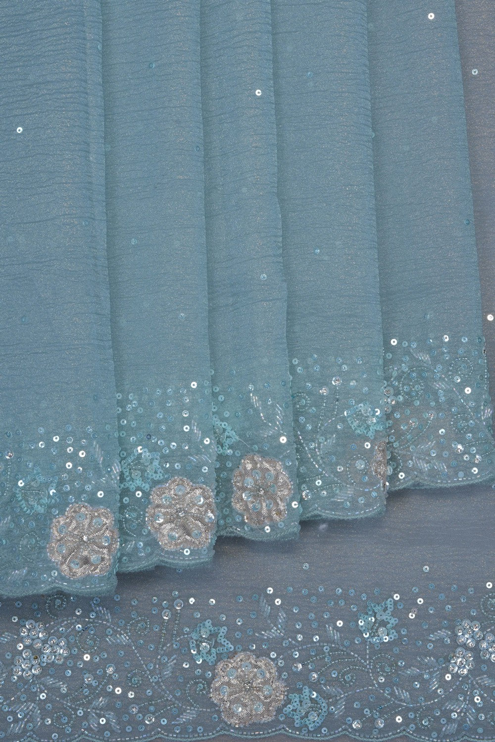 Image of Kora Silk Embroidery Saree
