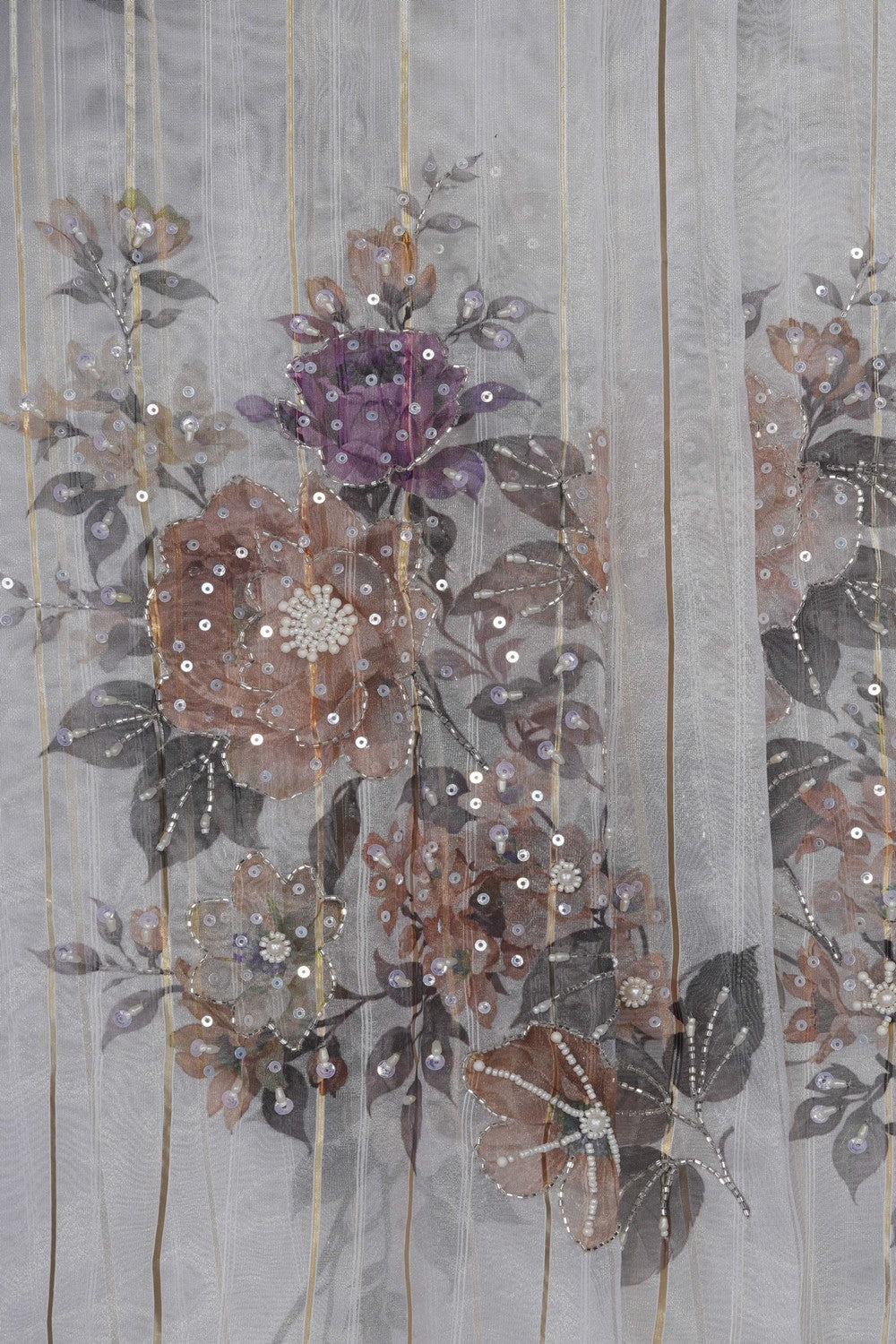 Image of Kora Silk Embroidery Saree