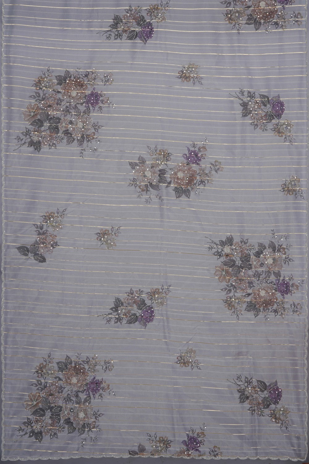 Image of Kora Silk Embroidery Saree