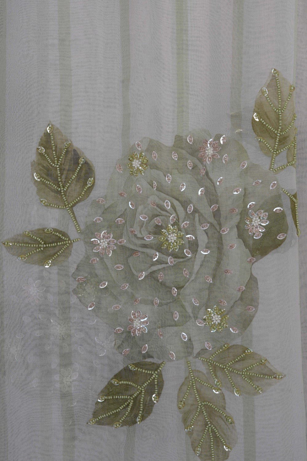 Image of Kora Silk Embroidery Saree