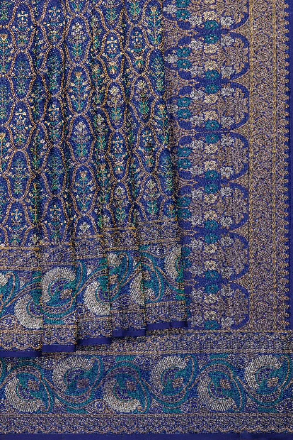 Image of Purple Kanchipattu Brocade Saree