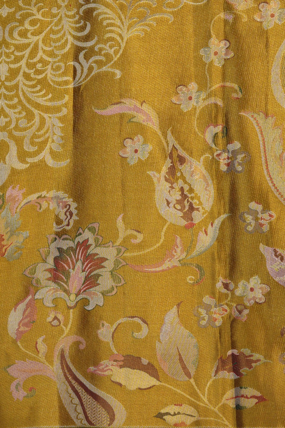 Image of Gold Vintage Kanchipattu Brocade Saree