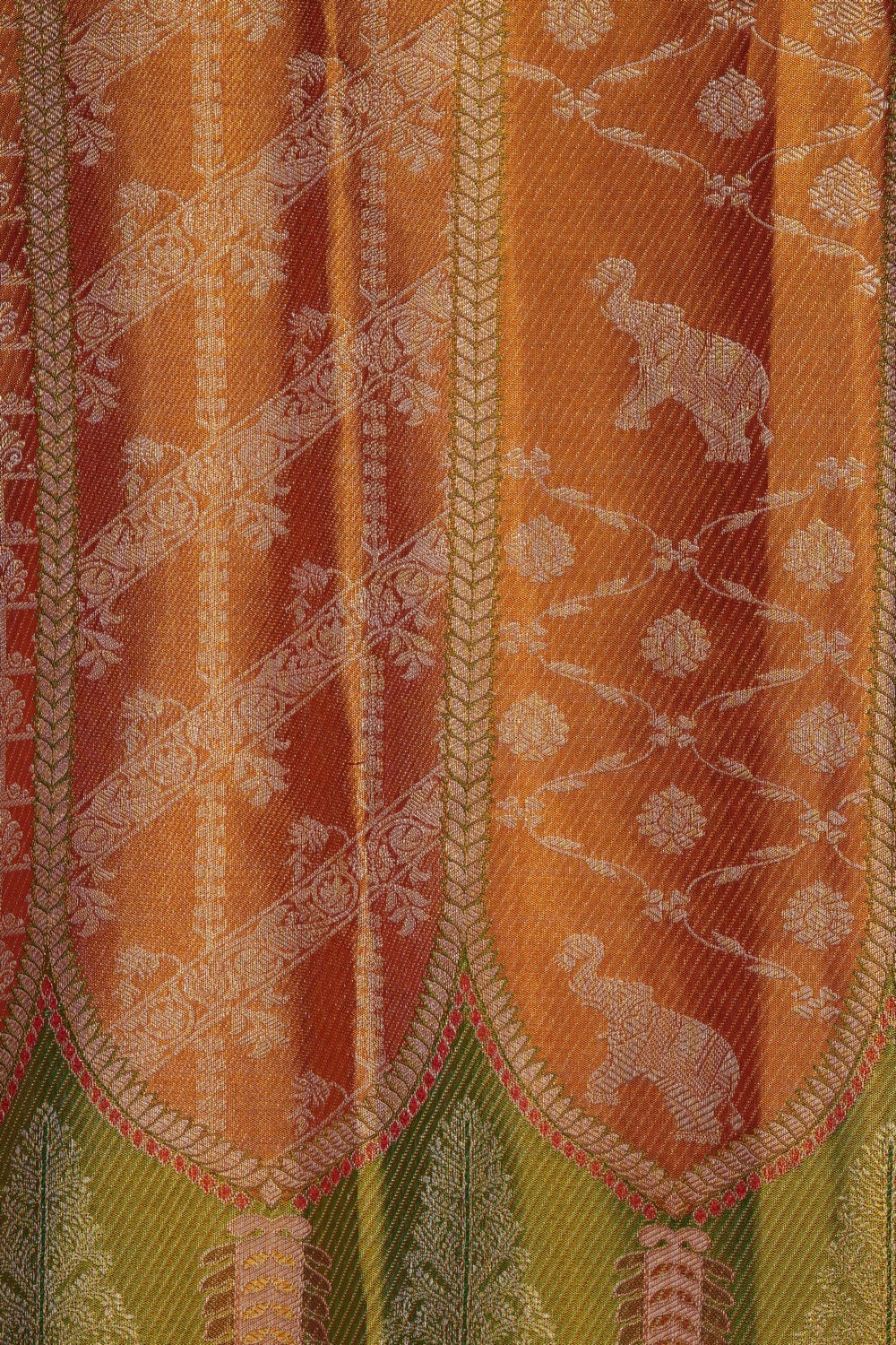 Image of Gold Kanchipattu Brocade Saree