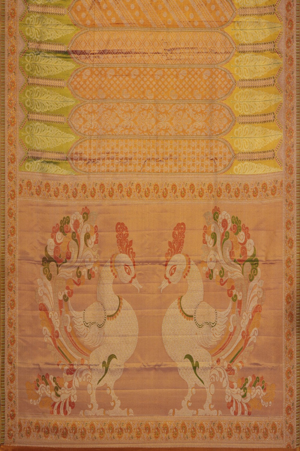 Image of Gold Kanchipattu Brocade Saree