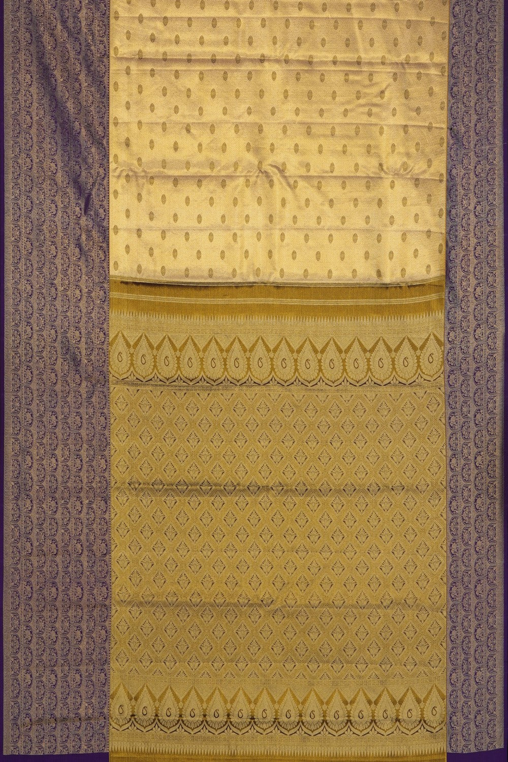 Image of Gold Kanchipattu Brocade Saree