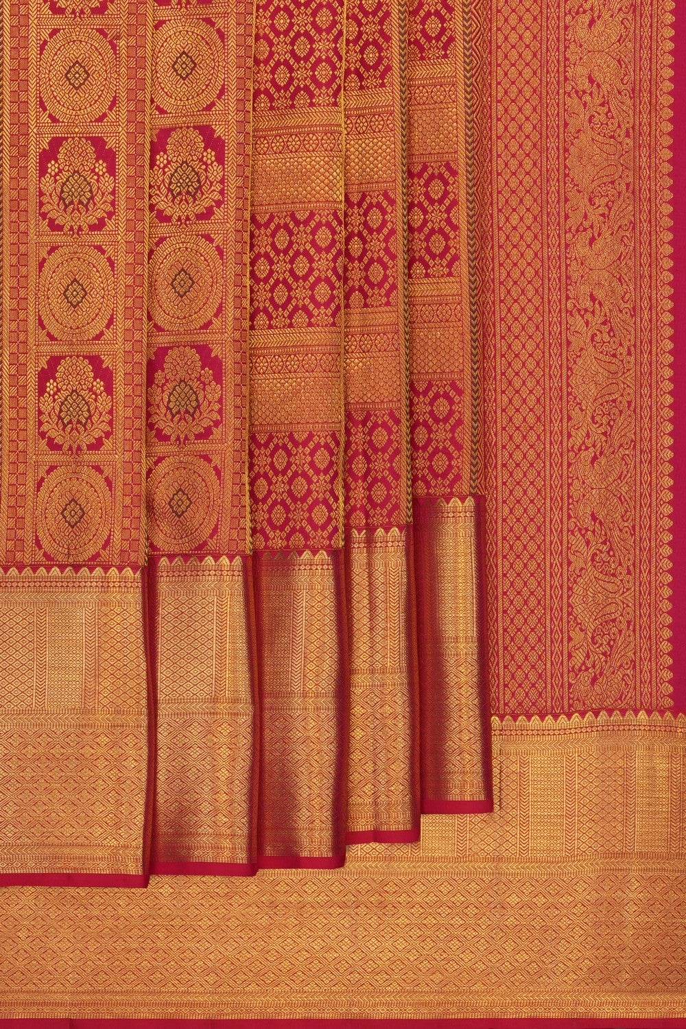 Image of pink-kanchipattu-brocade-saree-p-18940778