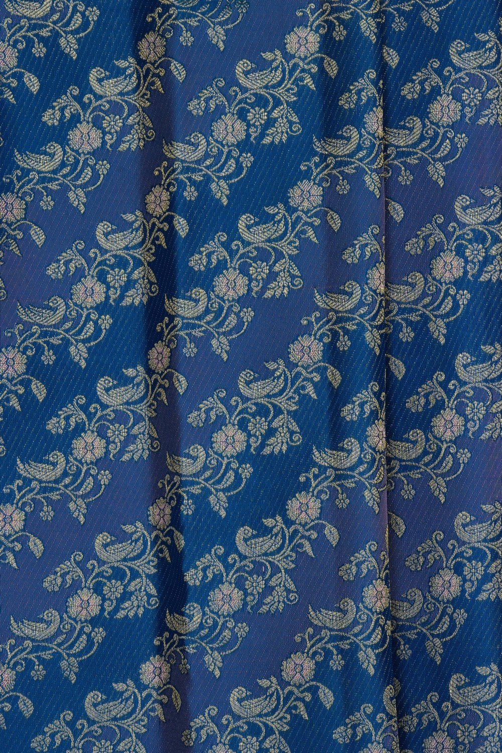 Image of Blue Kanchipattu Brocade Saree