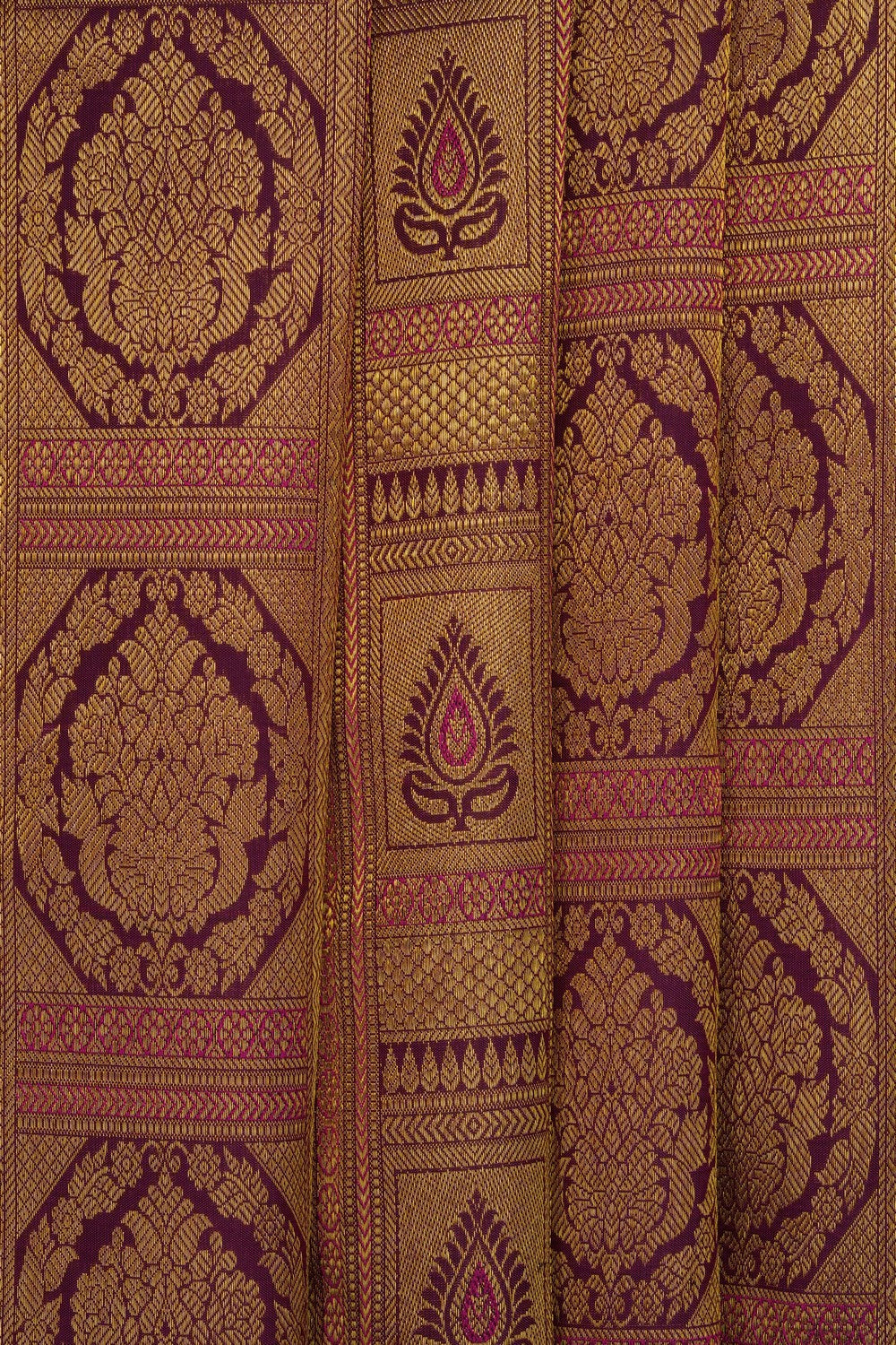 Image of Violet Kanchipattu Brocade Saree