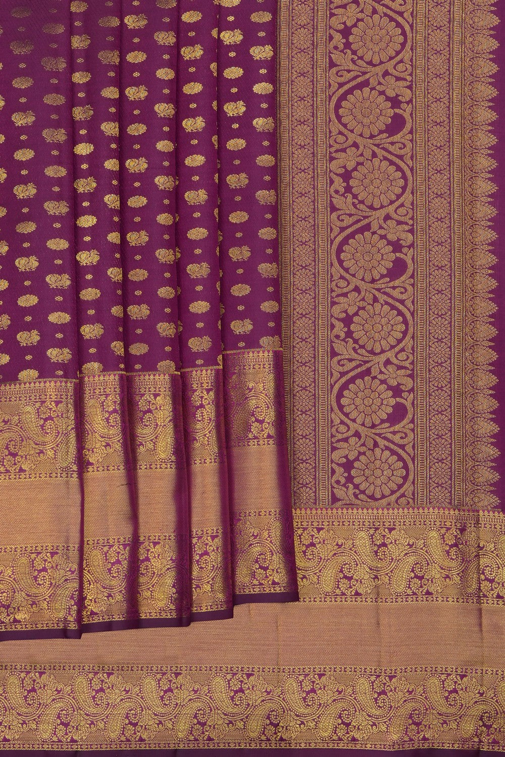 Image of violet-kanchipattu-brocade-saree-p-18940782