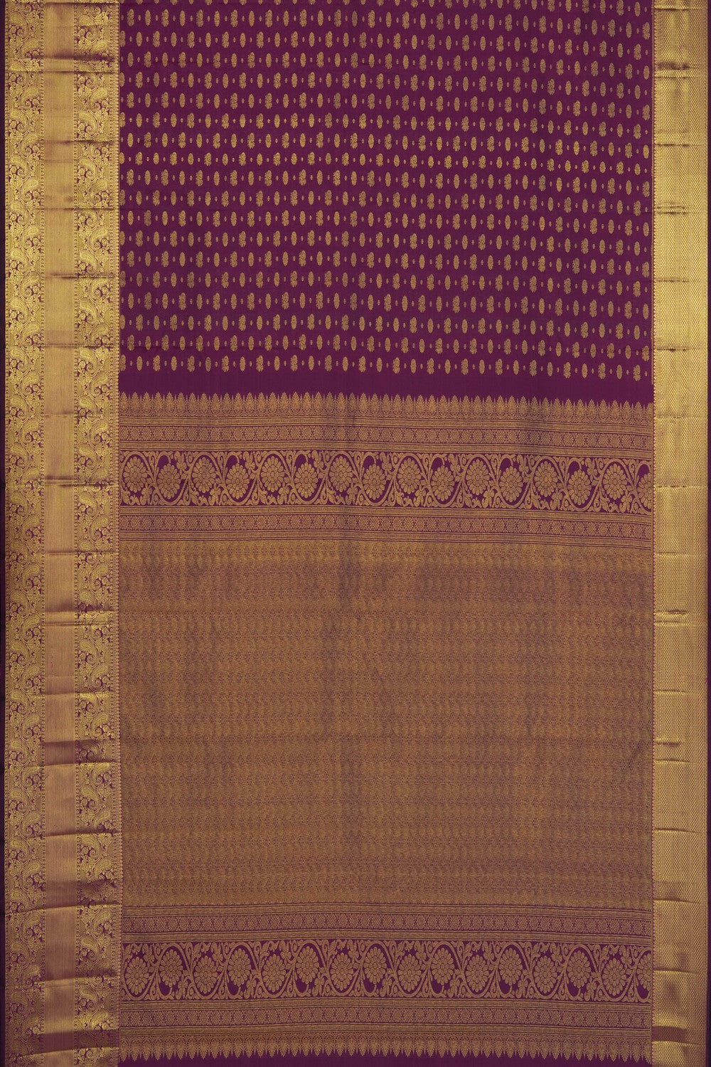 Image of Violet Kanchipattu Brocade Saree