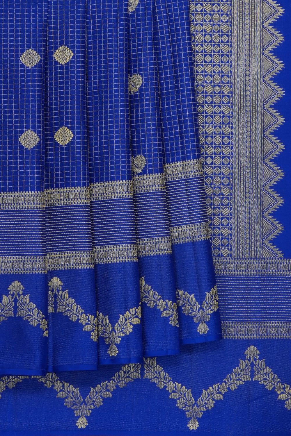 Image of royal-blue-kanchipattu-kattam-saree-p-18940780