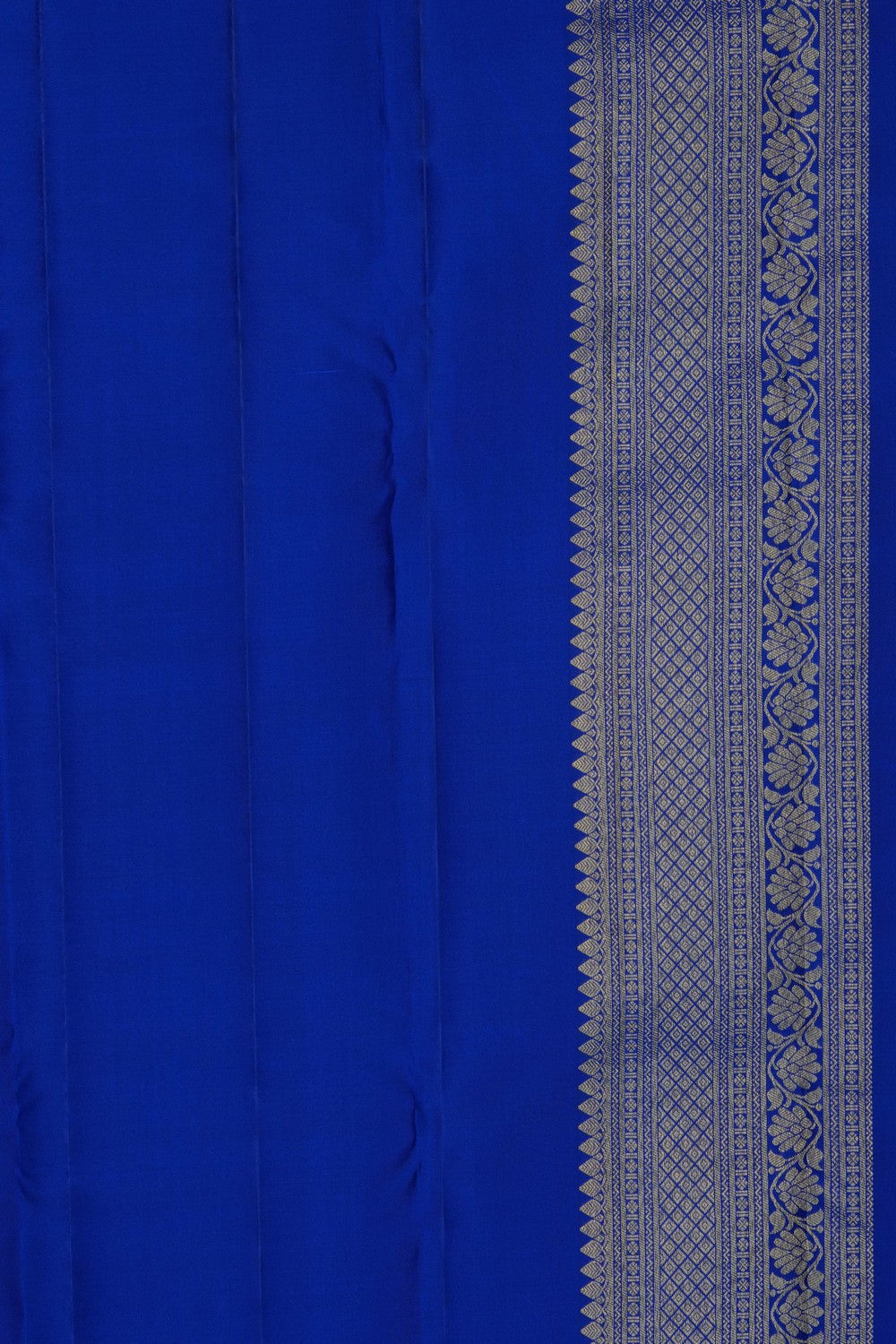 Image of Royal Blue Kanchipattu Kattam Saree