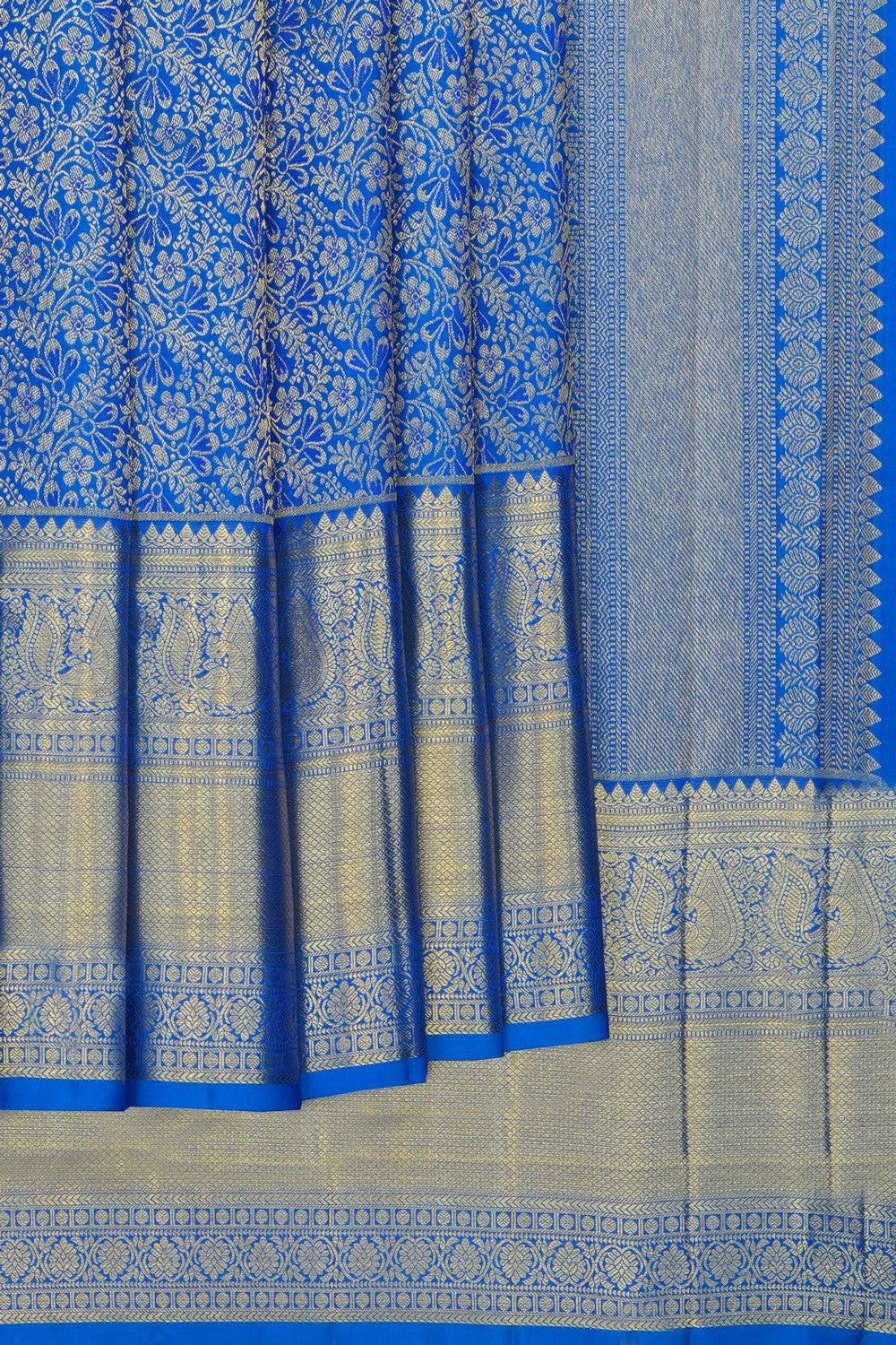 Image of blue-kanchipattu-brocade-saree-p-18940783