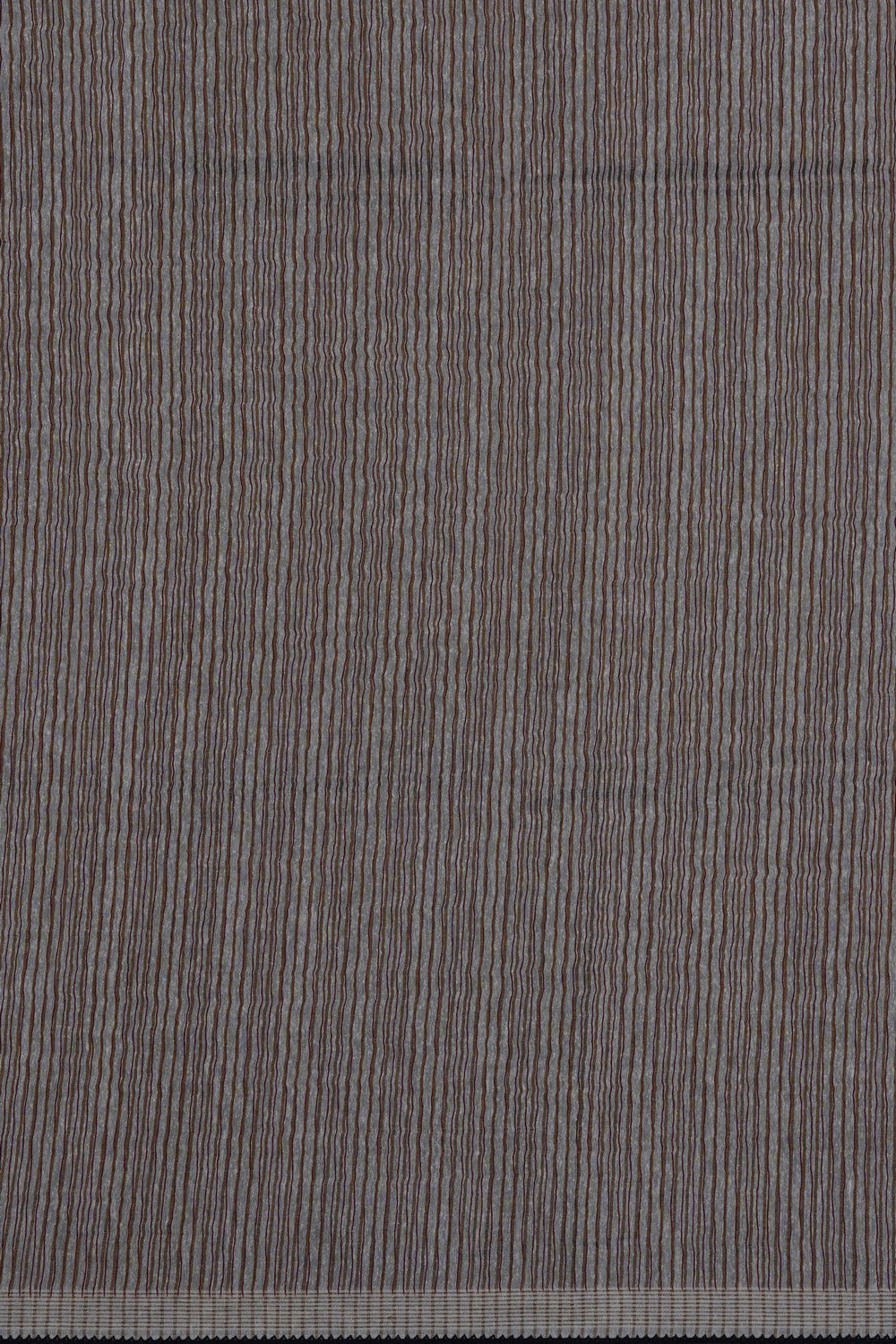 Image of Maroon Tussar Silk Embroidery Saree