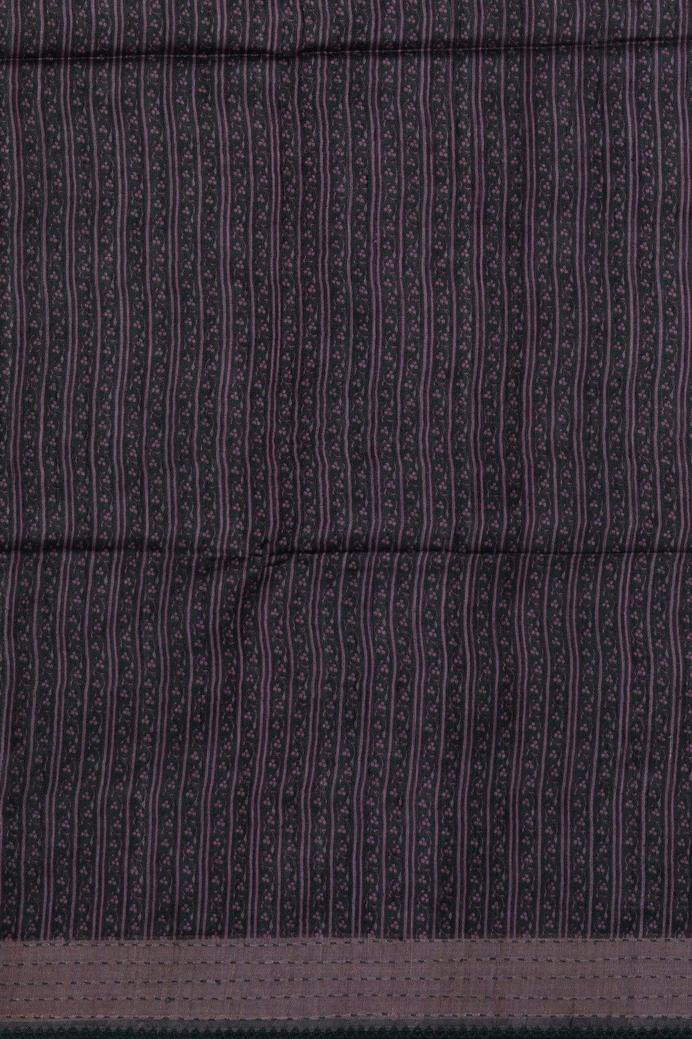 Image of Magenta Tussar Silk Embroidery Saree