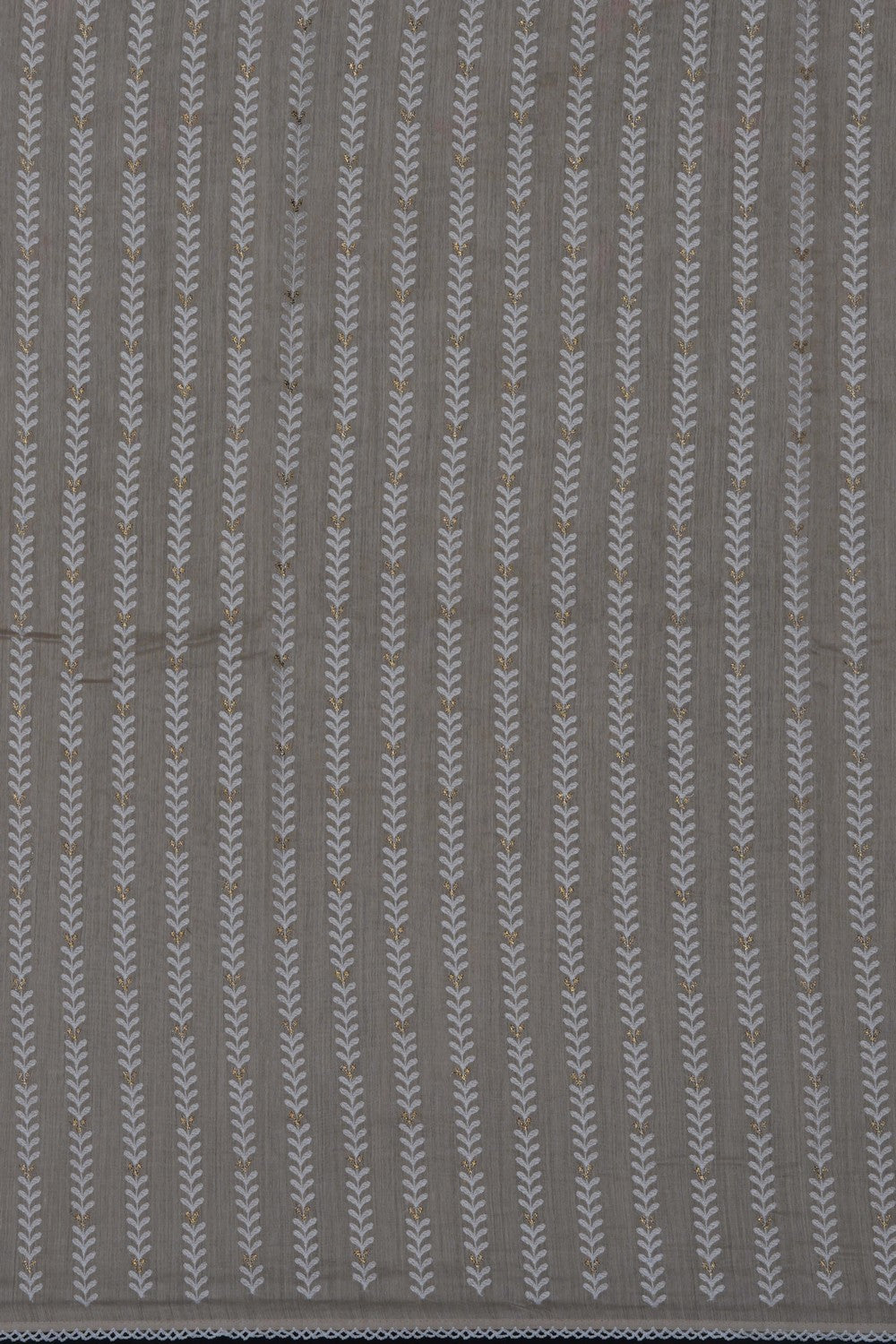Image of Beige Tussar Silk Embroidery Saree