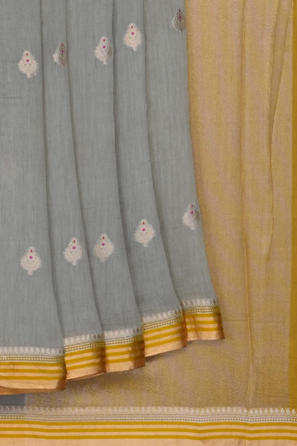 Image of grey-silk-cotton-saree-p-18940700