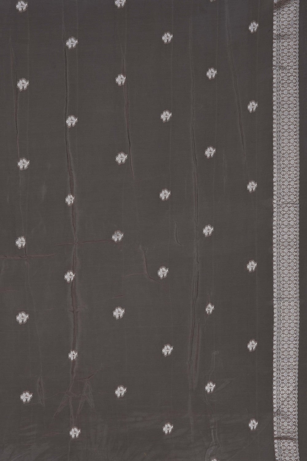 Image of Grey Georgette Saree