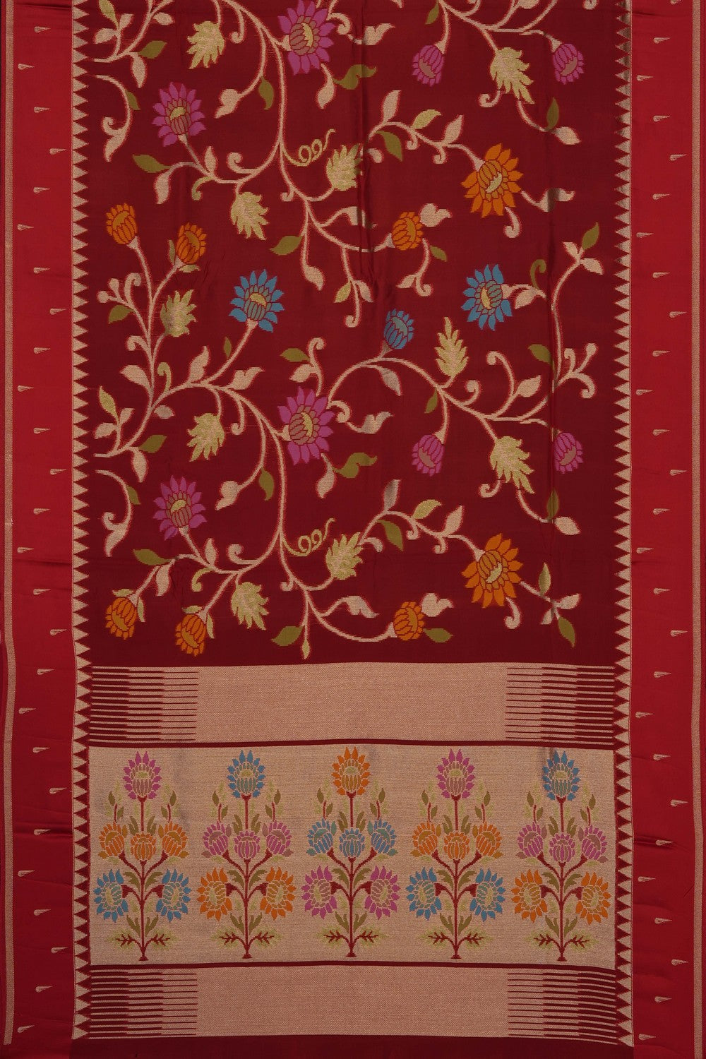 Image of Red Silk Saree