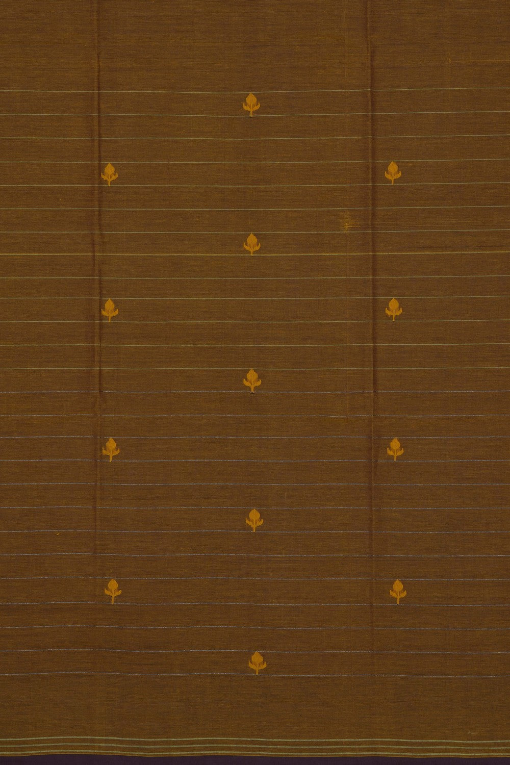 Image of Mustard Ponduru Cotton Saree