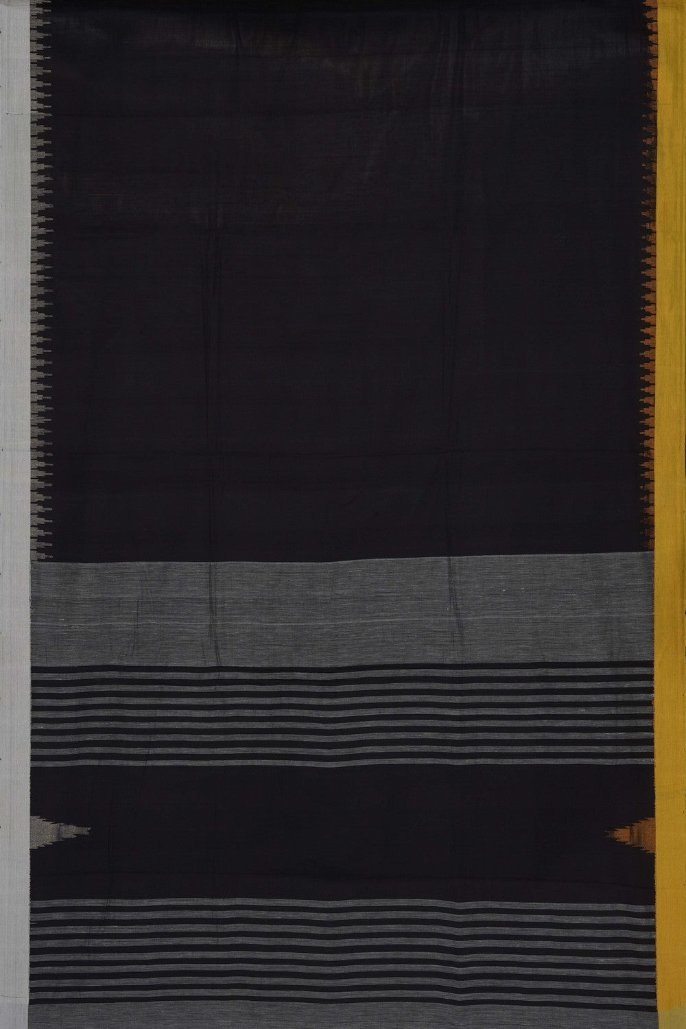 Image of Black Ponduru Cotton Saree