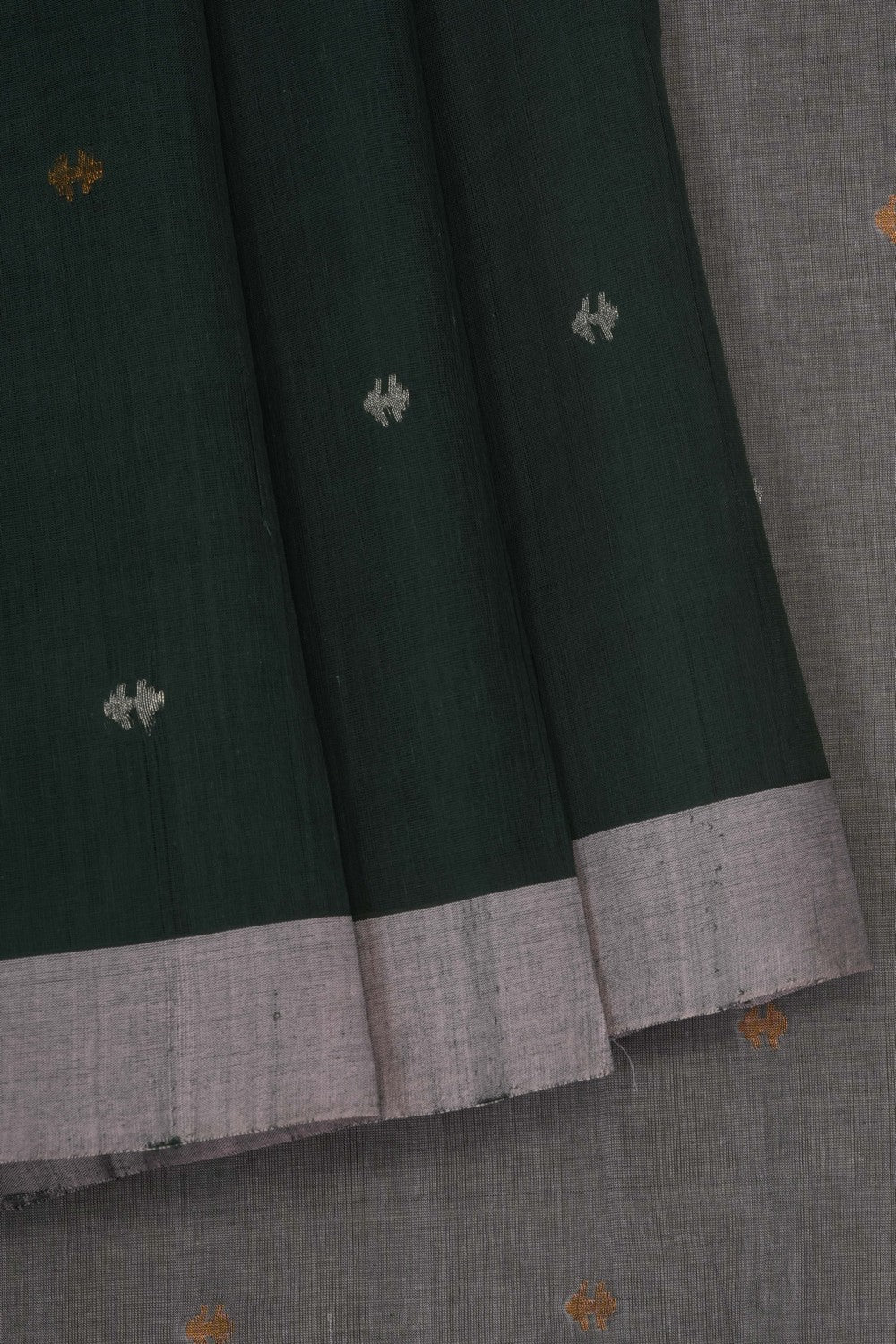 Image of Green Ponduru Cotton Saree