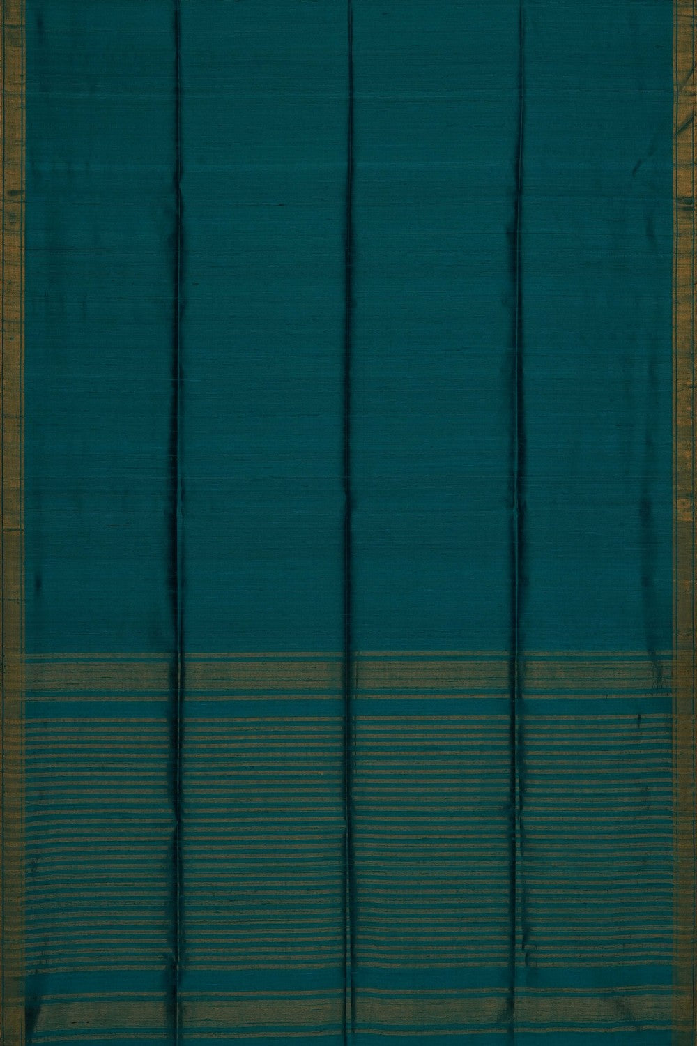 Image of Teal-Blue Dupion Silk Saree