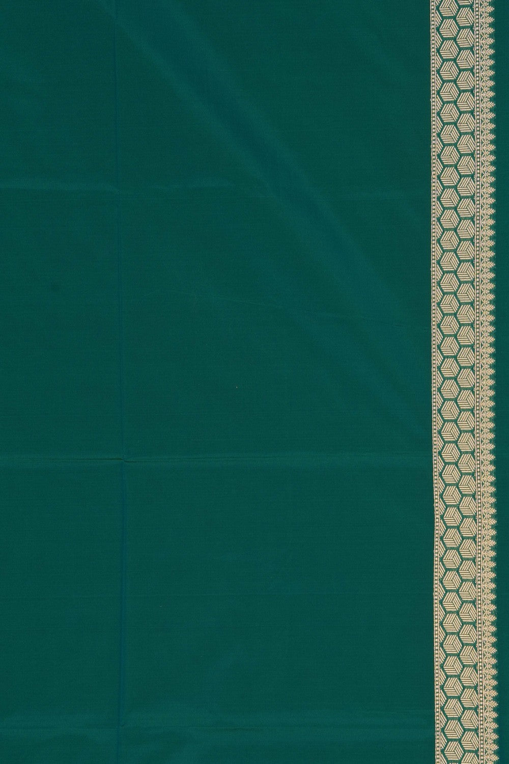 Image of Teal-Green Banarasi Silk Saree