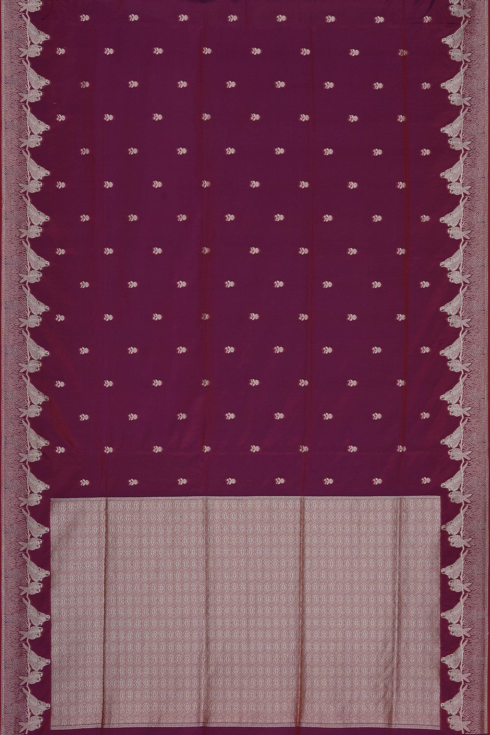 Image of Pink Banarasi Silk Saree