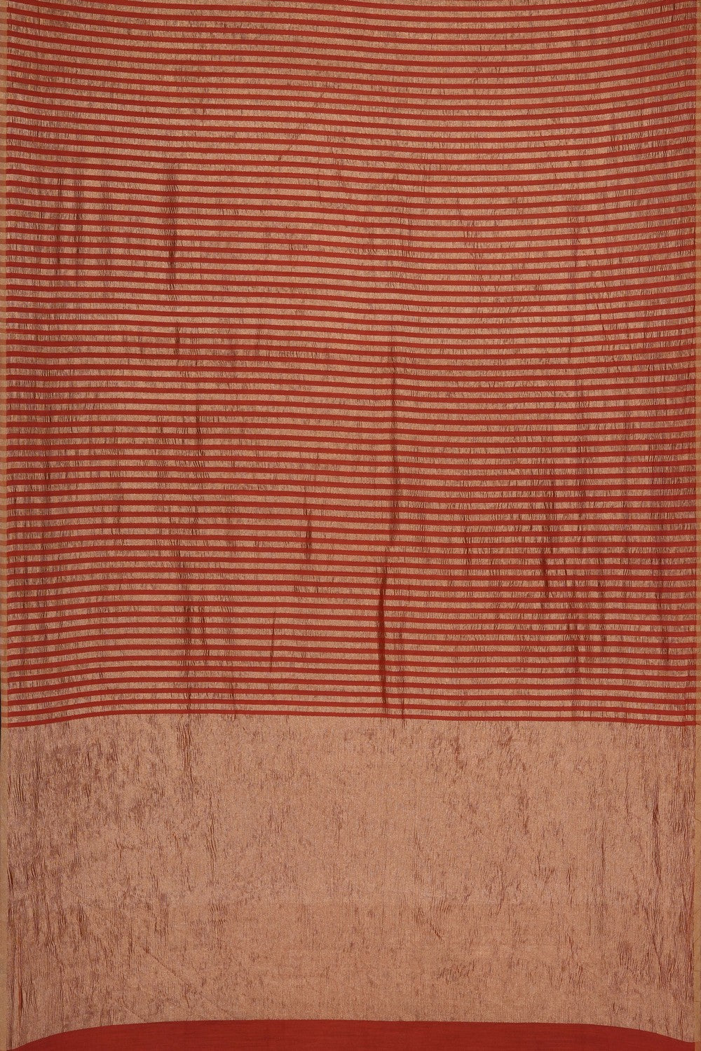 Image of Orange Tussar Silk Saree