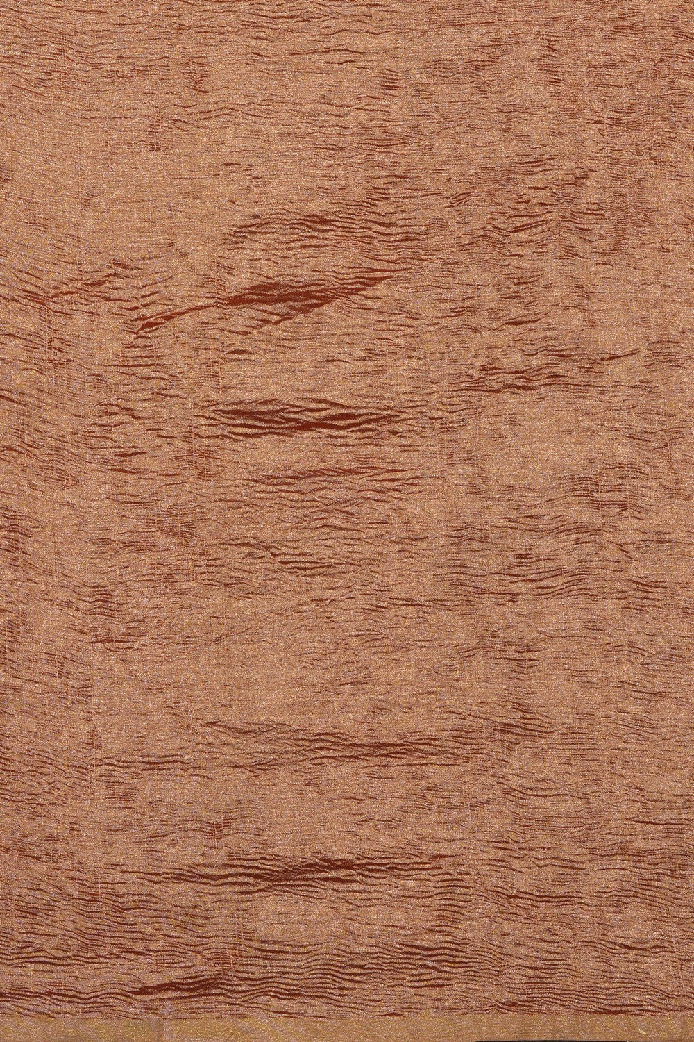 Image of Orange Tussar Silk Saree